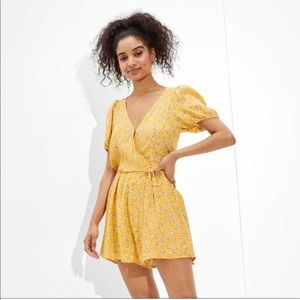 American eagle yellow romper